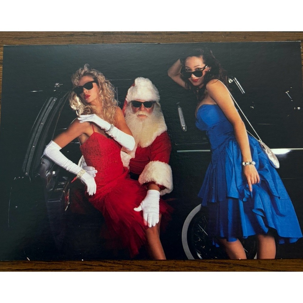 Vintage 1990s Shoebox Christmas Cards Naughty Santa Set Of 6 - Picture 3 of 6
